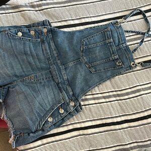 True religion short overalls